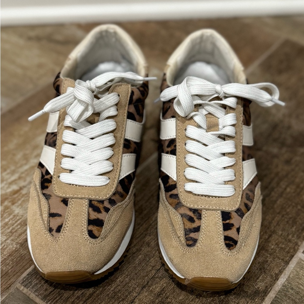 Dolce Vita Leopard and Tan Sneakers